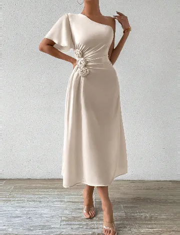 Rochie lunga SHEIN, crem