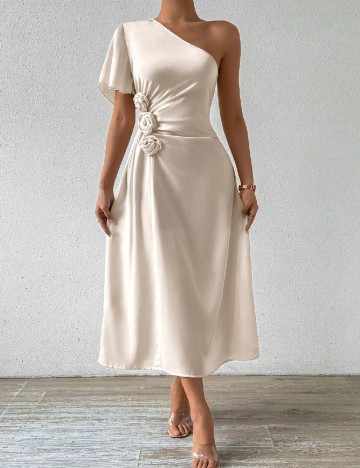 Rochie lunga SHEIN, crem