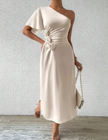 Rochie lunga SHEIN, crem