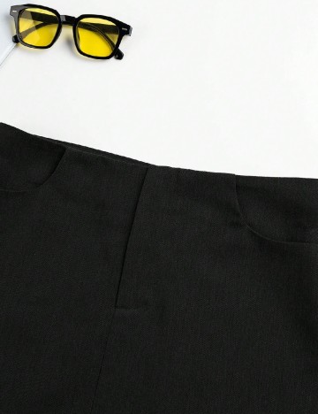 Fusta SHEIN CURVE, negru