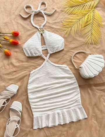 Rochie scurta SHEIN, alb