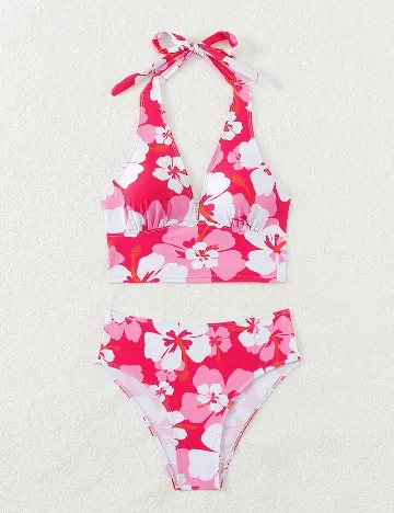 Costum de baie SHEIN, roz