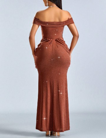 Rochie lunga SHEIN, maro