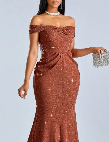 Rochie lunga SHEIN, maro