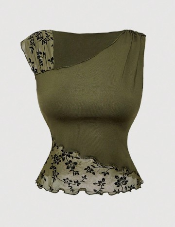 Top SHEIN, verde