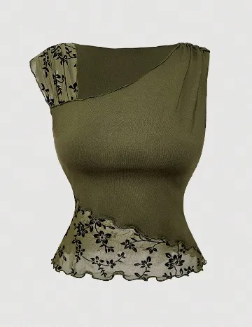 Top SHEIN, verde