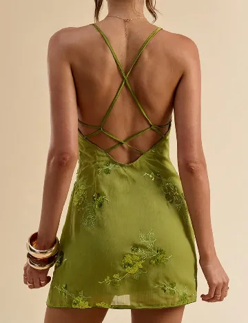 Rochie scurta SHEIN, verde
