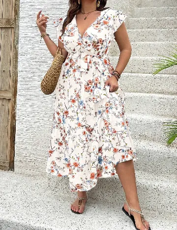 Rochie medie SHEIN CURVE, floral