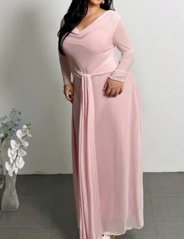 Rochie lunga SHEIN CURVE, roz