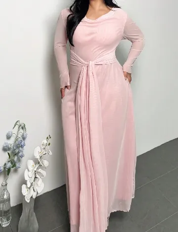 Rochie lunga SHEIN CURVE, roz