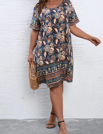 Rochie scurta SHEIN CURVE, mix culori