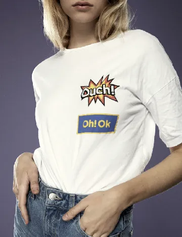 Tricou Zara, alb