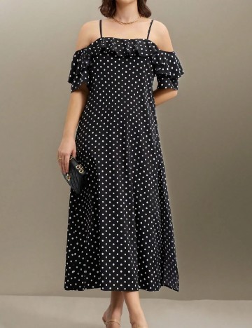 Rochie lunga SHEIN CURVE, negru