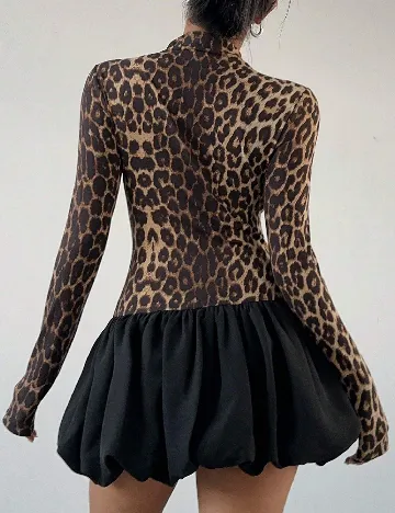 Rochie scurta SHEIN, animal print