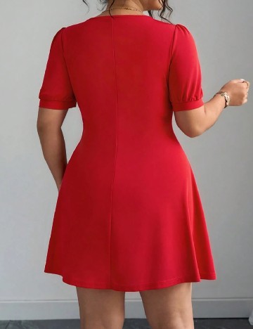 Rochie scurta SHEIN CURVE, rosu