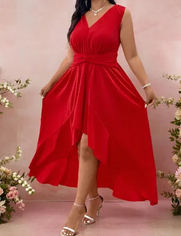 Rochie lunga SHEIN CURVE, rosu