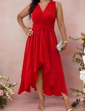 Rochie lunga SHEIN CURVE, rosu
