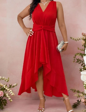 Rochie lunga SHEIN CURVE, rosu