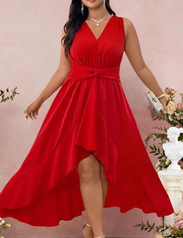 Rochie lunga SHEIN CURVE, rosu