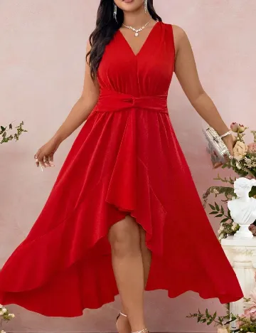 Rochie lunga SHEIN CURVE, rosu
