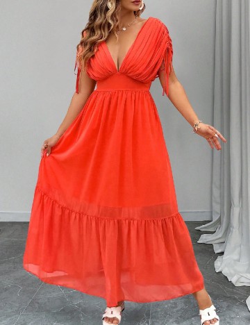 Rochie lunga SHEIN CURVE, rosu
