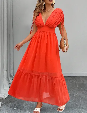 Rochie lunga SHEIN CURVE, rosu