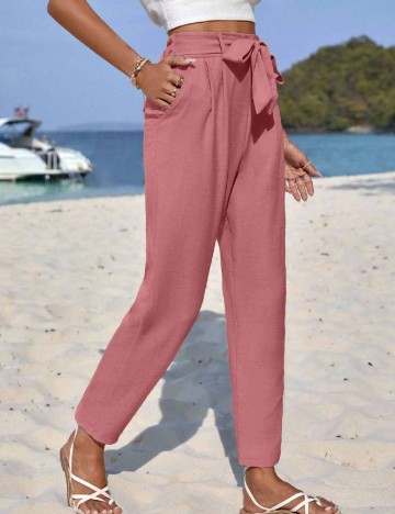 Pantaloni SHEIN, roz