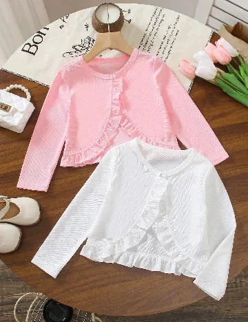 Set Cardigane 2 bucati Shein Kids, mix culori