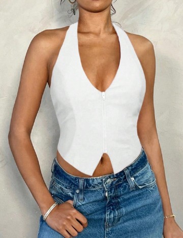 Top SHEIN, alb