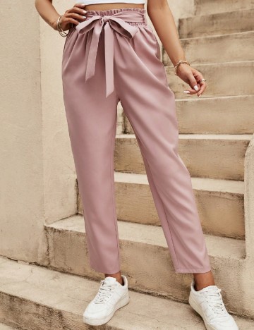 Pantaloni SHEIN, roz