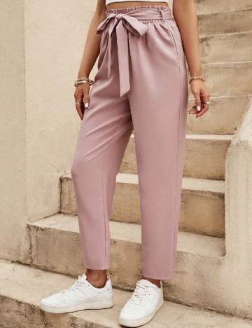 Pantaloni SHEIN, roz