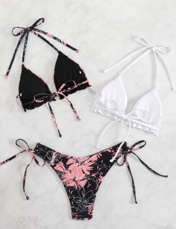 Costum de baie SHEIN, mix culori