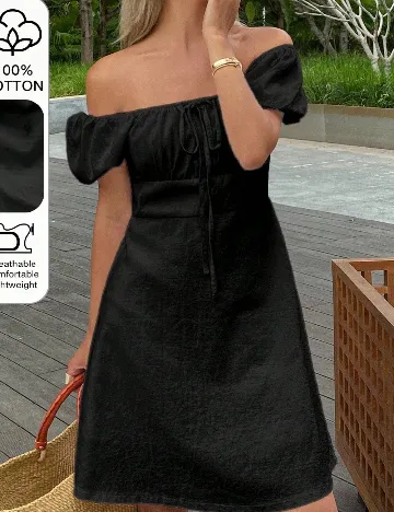 Rochie scurta Dazy, negru