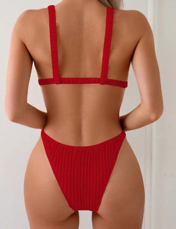 Costum de baie SHEIN, rosu