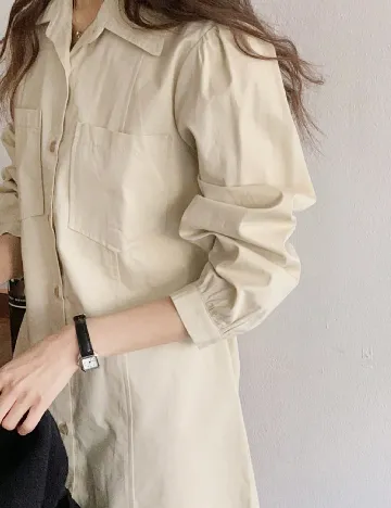 Rochie scurta Dazy, bej