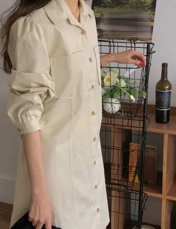 Rochie scurta Dazy, bej