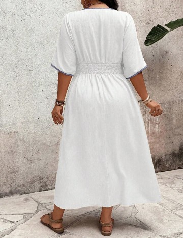 Rochie lunga SHEIN CURVE, alb