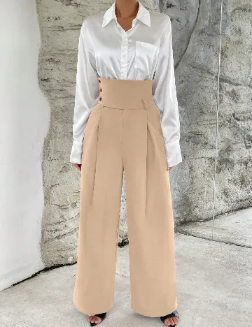 Pantaloni SHEIN, crem