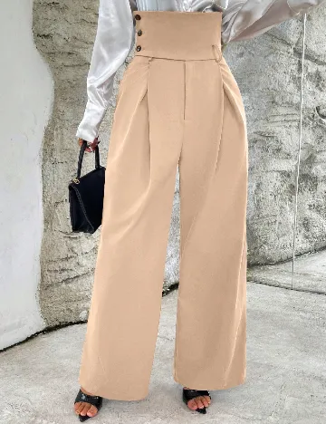 Pantaloni SHEIN, crem