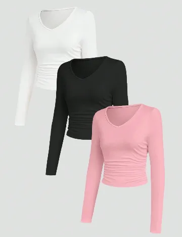 Set bluze 3 bucati SHEIN, mix culori