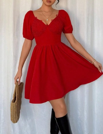 Rochie scurta SHEIN, rosu