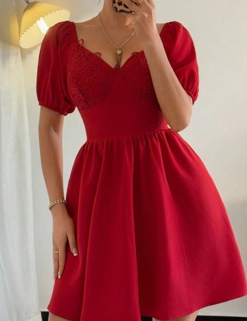 Rochie scurta SHEIN, rosu