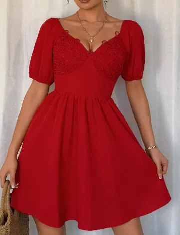 Rochie scurta SHEIN, rosu