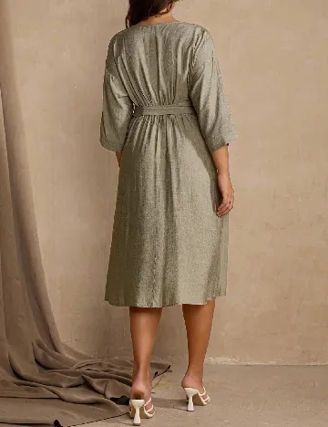 Rochie medie SHEIN CURVE, verde