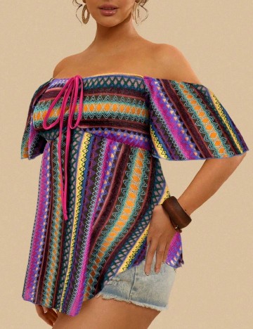Bluza SHEIN CURVE, mix culori