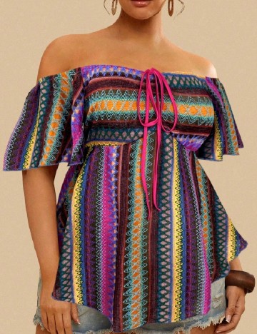 Bluza SHEIN CURVE, mix culori