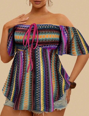 Bluza SHEIN CURVE, mix culori