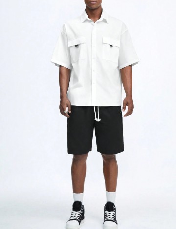 Compleu SHEIN, alb/negru