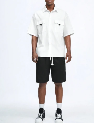 Compleu SHEIN, alb/negru