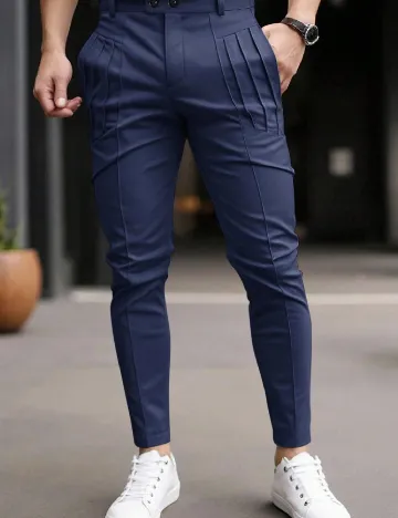 Pantaloni SHEIN, bleumarin
